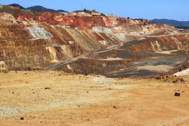 demir pirit, corta atalaya, Avrupa, minas de riotinto, nerva mayın çukur en büyük açık. Huelva ilinde, Endülüs, İspanya