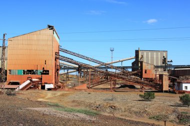 Bakır madeninin minas de riotinto, Endülüs, İspanya