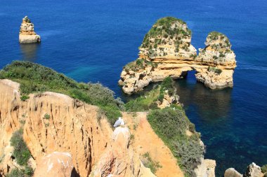 Ponta de piedade Lagos, Portekiz algarve kıyısında