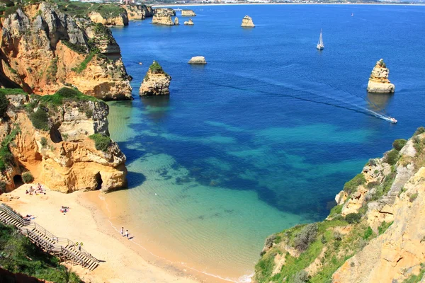 Ponta de Piedade à Lagos, côte de l'Algarve au Portugal — Photo