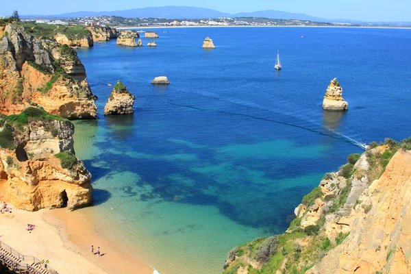 Ponta de piedade w lagos, wybrzeże algarve w Portugalii — Zdjęcie stockowe