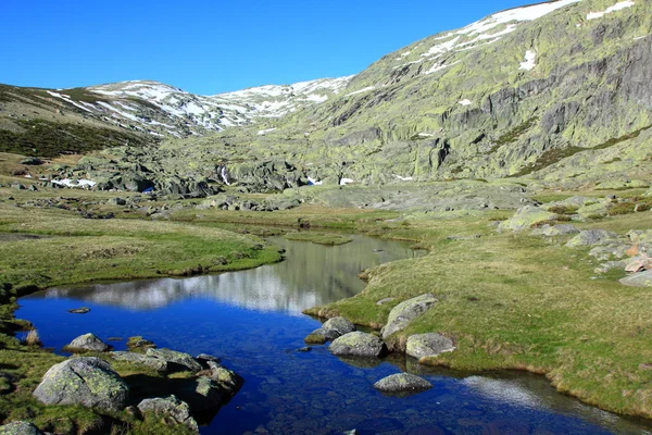 Kar gredos dağlar avila, İspanya — Stok fotoğraf