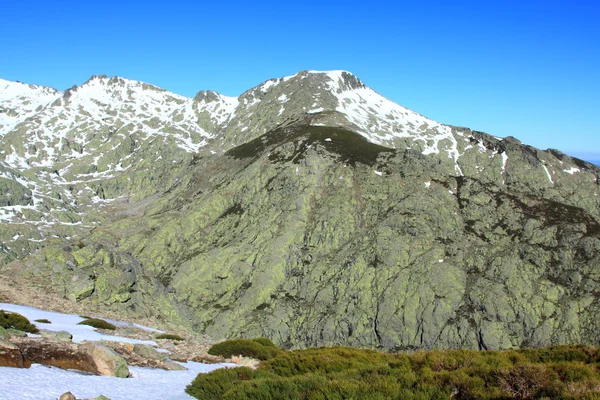 Snow gredos mountains in avila spain — Stock Photo, Image