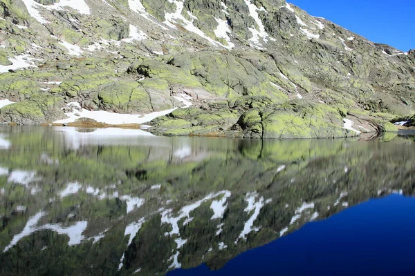 Snow gredos mountains in avila spain — Stock Photo, Image