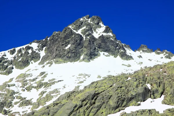 Χιόνι βουνά gredos στην Ισπανία avila — Φωτογραφία Αρχείου