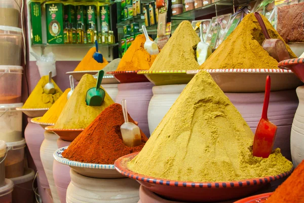 Baharat pazarı, marrakech, Fas — Stok fotoğraf