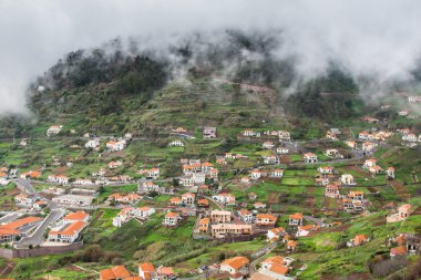 Village on the south coast of Madeira island, Câmara de Lobos - Portugal