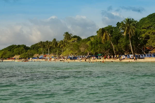 As Ilhas Rosário são um arquipélago composto por 27 ilhas localizadas a cerca de duas horas de barco de Cartagena das Índias, Colômbia. . — Fotografia de Stock