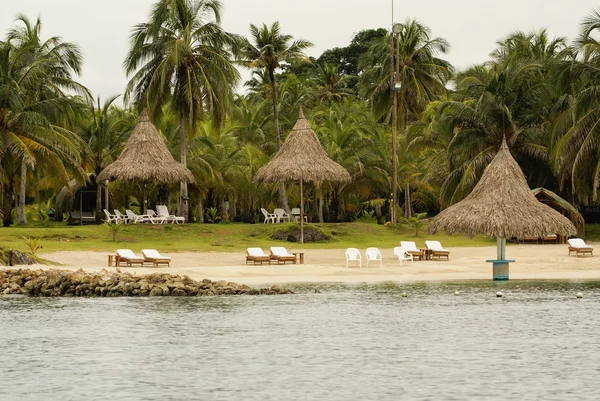 Una piccola isola nell'arcipelago caraibico san Bernardo vicino a Tolu, Colombia — Foto Stock