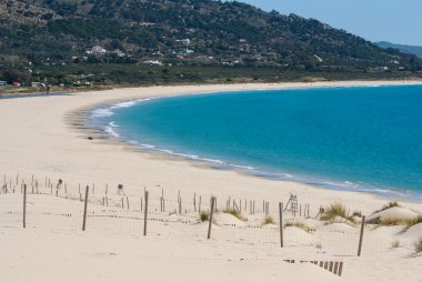 güzel manzara plaj ve okyanus, İspanya, tarifa üzerinde