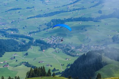 Hang glider, ebenalp, İsviçre