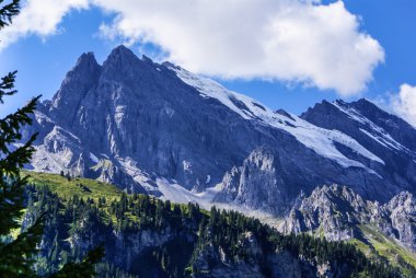 swiss Alps görünümü: güzel gimmelwald Köyü, Merkez sw
