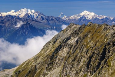 jungfraujoch, Avrupa sw top, Alp Alp dağ manzarası