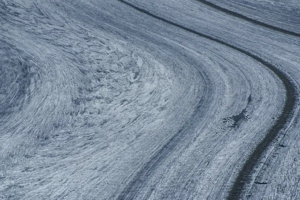 Aletch längsta glaciären i Alperna — Stockfoto