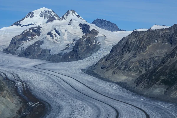 Aletch il ghiacciaio più lungo delle Alpi — Foto Stock