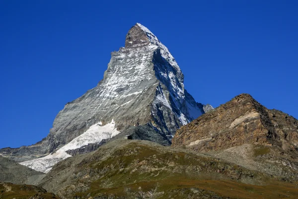 Matterhorn as seen from Zermatt at sunset, Switzerland — Stock Photo, Image