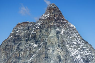 gün batımında, İsviçre Zermatt görüldüğü gibi matterhorn