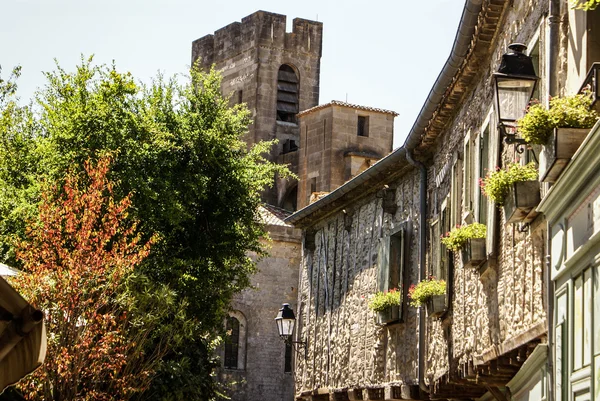 Starý dům v středověkého města Carcassonne, Jižní Frank — Stock fotografie