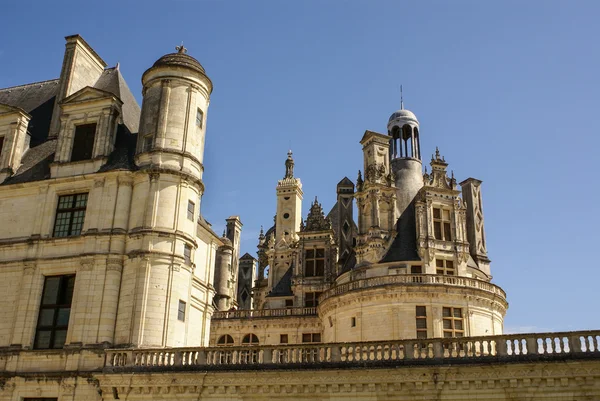 Chambord castle is located in Loir-et-Cher, France. It has a ver — Stock Photo, Image