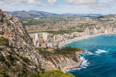 Akdeniz sahil şeridi çare calpe, İspanya ile deniz ve göl