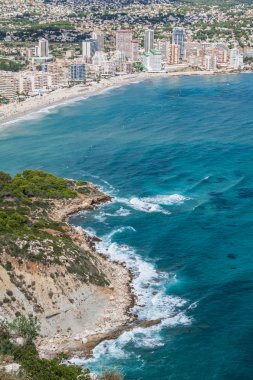 Akdeniz sahil şeridi çare calpe, İspanya ile deniz ve göl