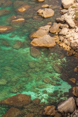 Bonifacio (Korsika Adası, Fransa), güzel eski köy sus