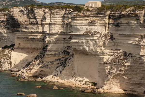 Schönes altes Dorf von bonifacio (Insel Korsika, Frankreich), sus — Stockfoto