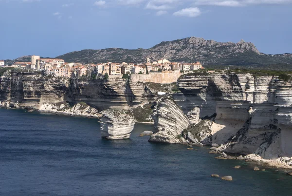 Schönes altes Dorf von bonifacio (Insel Korsika, Frankreich), sus — Stockfoto