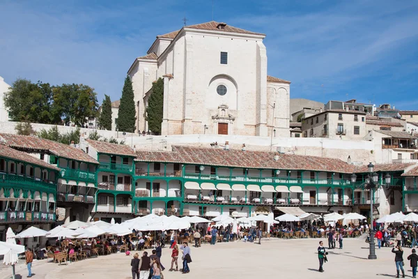 View of historic small town Chinchon near Madrid — Stock Photo, Image