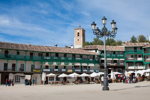 View of historic small town Chinchon near Madrid — Stock Photo, Image