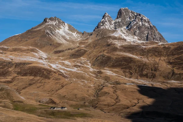 Pyrenéerna bergen frontera del portalet, huesca, Aragonien, Spanien — Stockfoto