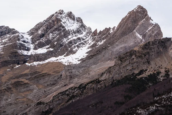 Pirenejach góry frontera del portalet, huesca, Aragonia, Hiszpania — Zdjęcie stockowe