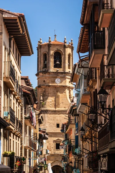 San salvador kirche, getaria (baskenland) spanien — Stockfoto