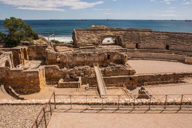 bir görünümü roman amfitiyatro, tarragona, İspanya