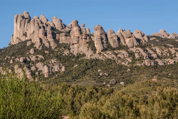 Berget Montserrat, där du kan se cavall bernat, la — Stockfoto