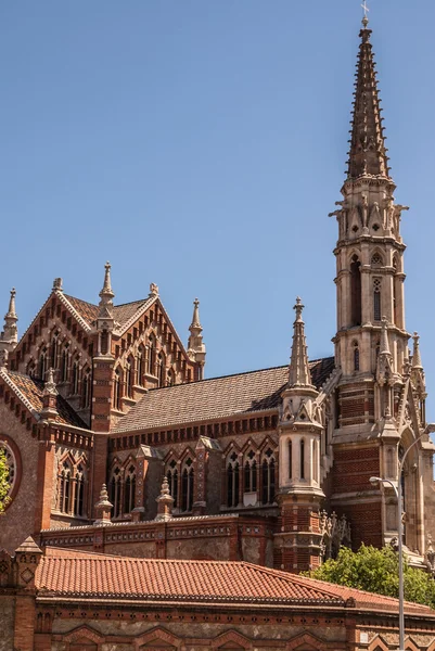 Igreja dos Salesianos em Barcelona. Catalunha, Espanha — Fotografia de Stock