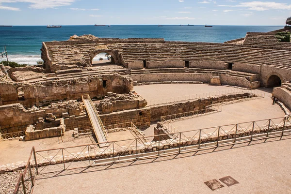 A view of the roman amphitheater in Tarragona, Spain — Stock Photo, Image