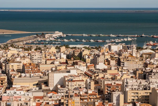 View of the city in Amposta, Delta del Ebro, Catalonia (Spain) — Stock Photo, Image