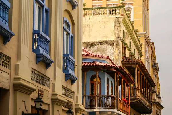 Casa coloniale spagnola. Cartagena de Indias, Caraibi della Colombia — Foto Stock