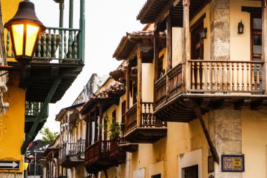 İspanyol sömürge ev. Cartagena de Indias, Kolombiya'nın caribbea