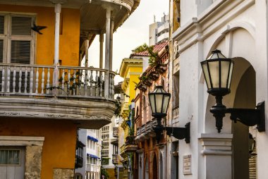 İspanyol sömürge ev. Cartagena de Indias, Kolombiya'nın caribbea