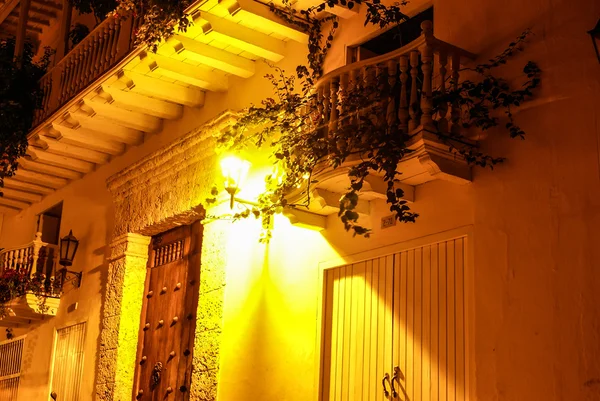 Spaanse koloniale huis. Cartagena de indias, colombia's caribbea — Stockfoto