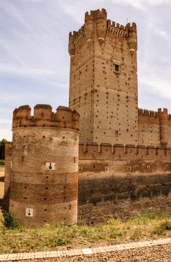 castle of the mota in medina del campo,valladolid,spain clipart