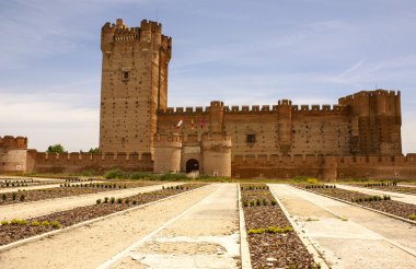 castle of the mota in medina del campo,valladolid,spain clipart