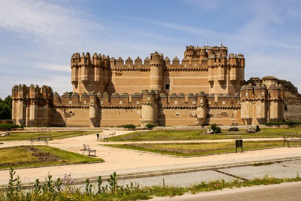Coca Castle (Castillo de Coca) is a fortification constructed in — Stock Photo, Image