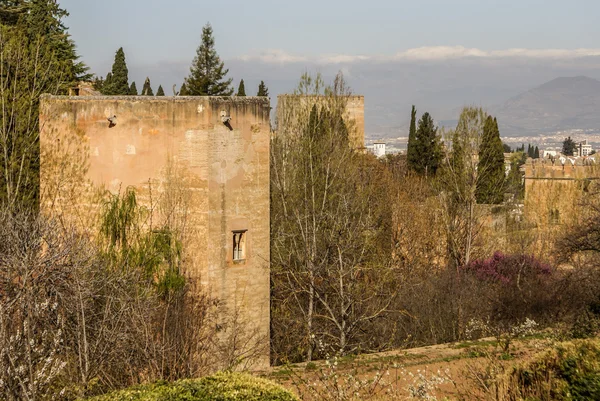 Giardini di La Alhambra a Granada, Spagna — Foto Stock
