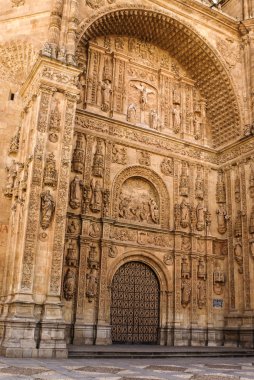 Spain. Gateway to the New Cathedral in Salamanca. clipart