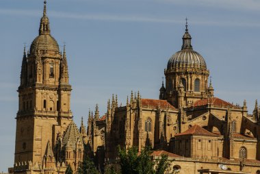 salamanca, İspanya, unes yeni bir katedral kulelerinin