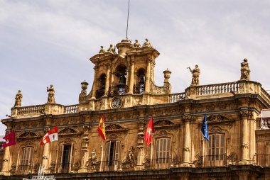 Plaza mayor, salamanca, İspanya.