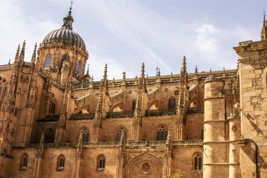 salamanca, İspanya, unes yeni bir katedral kulelerinin